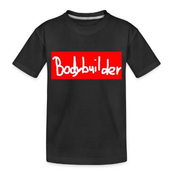culturistes lettrage - T-shirt bio Premium Enfant - noir - Devant