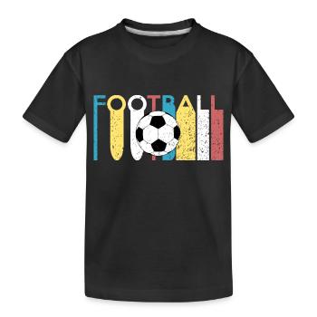 football - T-shirt bio Premium Enfant - noir - Devant