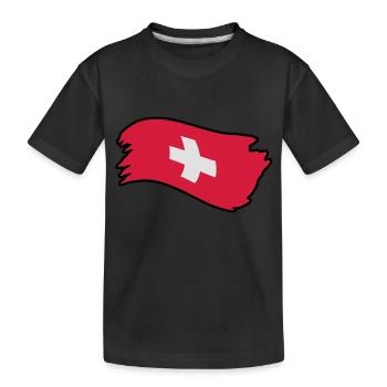suisse23 - Kids' Premium Organic T-Shirt - black - Front