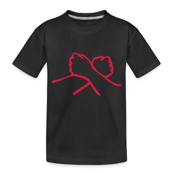 aimer en langue des signes - T-shirt bio Premium Enfant - noir - Devant