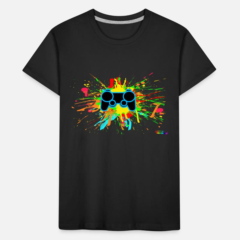 Graffiti-Controller Splatter Kinder Premium Bio T-Shirt