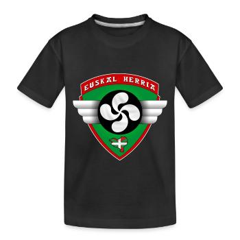 pays basque - T-shirt bio Premium Enfant - noir - Devant