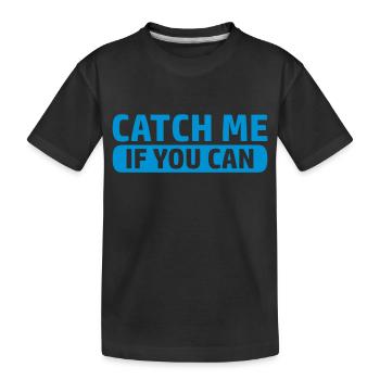 Jeu De Logo Catch - T-shirt bio Premium Enfant - noir - Devant