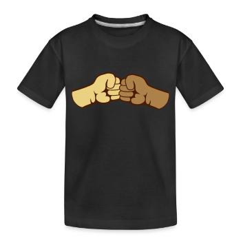 2 Bro Fist BLM Fists Friends Salutation de l’équipe - T-shirt bio Premium Enfant - noir - Devant