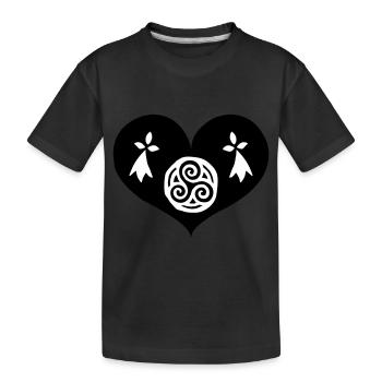 Eternal Brittany - Breizh da viken - Kids' Premium Organic T-Shirt - black - Front