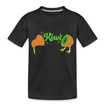 kiwi-oiseau kiwi - T-shirt bio Premium Enfant - noir - Devant