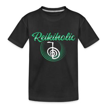 Reiki Master - Kids' Premium Organic T-Shirt - black - Front