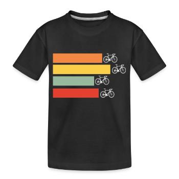 Bicycle Cycling Cycling Retro - Kids' Premium Organic T-Shirt - black - Front