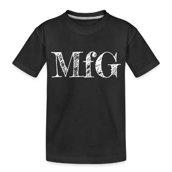 Sincerely, - Kids' Premium Organic T-Shirt - black - Front