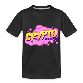 Crypto Bull Market - Kids' Premium Organic T-Shirt - black - Front