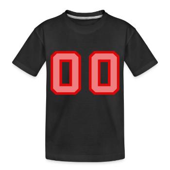 Cool Retro Retrostyle Numéro de maillot numéro de dos - T-shirt bio Premium Enfant - noir - Devant