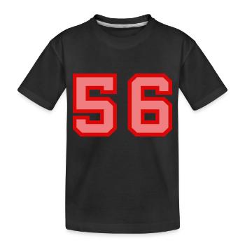 Cool Retro Retrostyle Numéro de maillot numéro de dos - T-shirt bio Premium Enfant - noir - Devant
