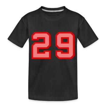 Cool Retro Retrostyle Numéro de maillot numéro de dos - T-shirt bio Premium Enfant - noir - Devant