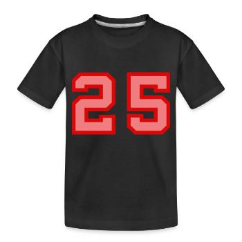 Cool Retro Retrostyle Numéro de maillot numéro de dos - T-shirt bio Premium Enfant - noir - Devant