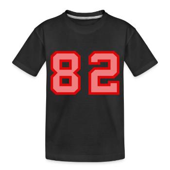 Cool Retro Retrostyle Numéro de maillot numéro de dos - T-shirt bio Premium Enfant - noir - Devant