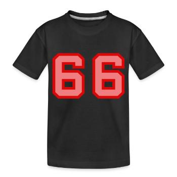 Cool Retro Retrostyle Numéro de maillot numéro de dos - T-shirt bio Premium Enfant - noir - Devant