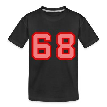 Cool Retro Retrostyle Numéro de maillot numéro de dos - T-shirt bio Premium Enfant - noir - Devant