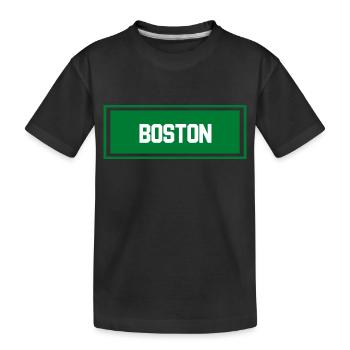 Ville de Boston - T-shirt bio Premium Enfant - noir - Devant