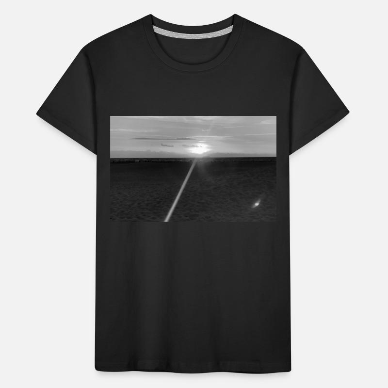 Plage Noir et Blanc T-shirt bio Premium Enfant