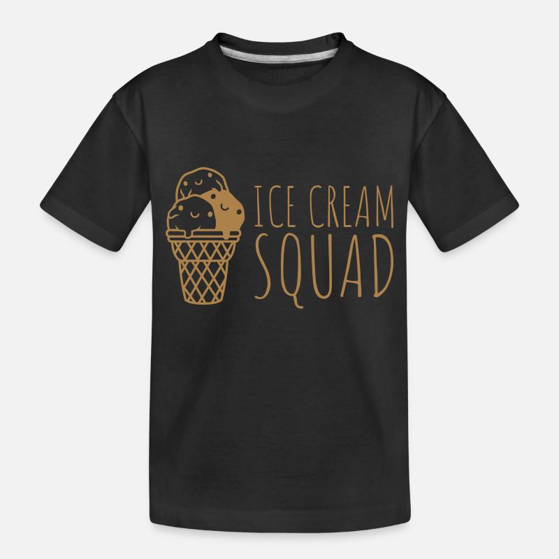 Escouade de crème glacée sucrée - T-shirt bio Premium Enfant - noir