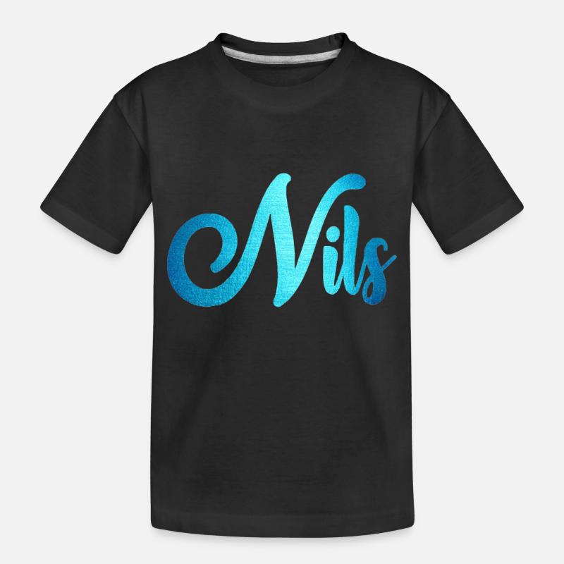 Nils - Kinder Premium Bio T-Shirt - Schwarz