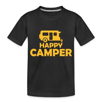 Excursion Happy Camper Camping-car - T-shirt bio Premium Enfant - noir - Devant