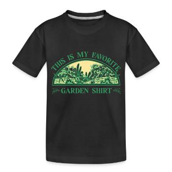 Jardin Verger Cadeau Jardinier Hobby Jardinier - T-shirt bio Premium Enfant - noir - Devant