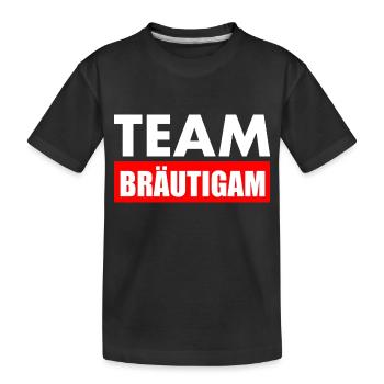 Team bräutigam - Kinder Premium Bio T-Shirt - Schwarz - Vorne