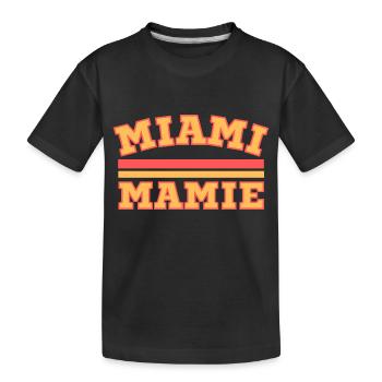 MIAMI MAMIE - SPORT ORANGE VINTAGE - T-shirt bio Premium Enfant - noir - Devant