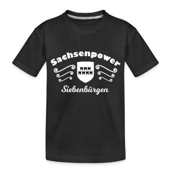 Die Sachsen aus Siebenbürgen - Kinder Premium Bio T-Shirt - Schwarz - Vorne
