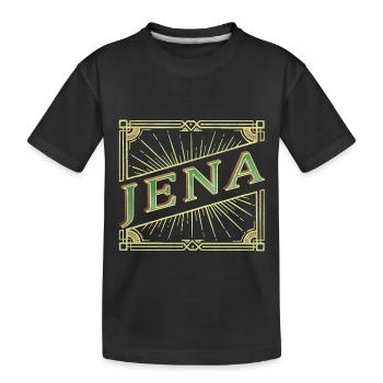 Jena Allemagne City Font Vintage Rétro - T-shirt bio Premium Enfant - noir - Devant