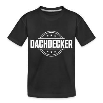 Dachdecker Beruf - Kinder Premium Bio T-Shirt - Schwarz - Vorne