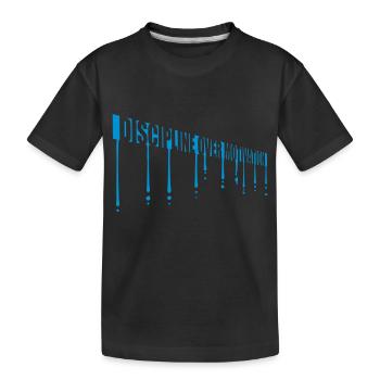 Citation de discipline sur la motivation - T-shirt bio Premium Enfant - noir - Devant