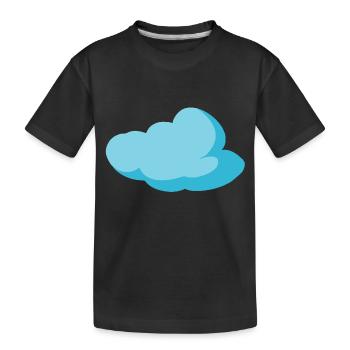 Cloud Blue Cloud Sky Gift Idea - Kids' Premium Organic T-Shirt - black - Front