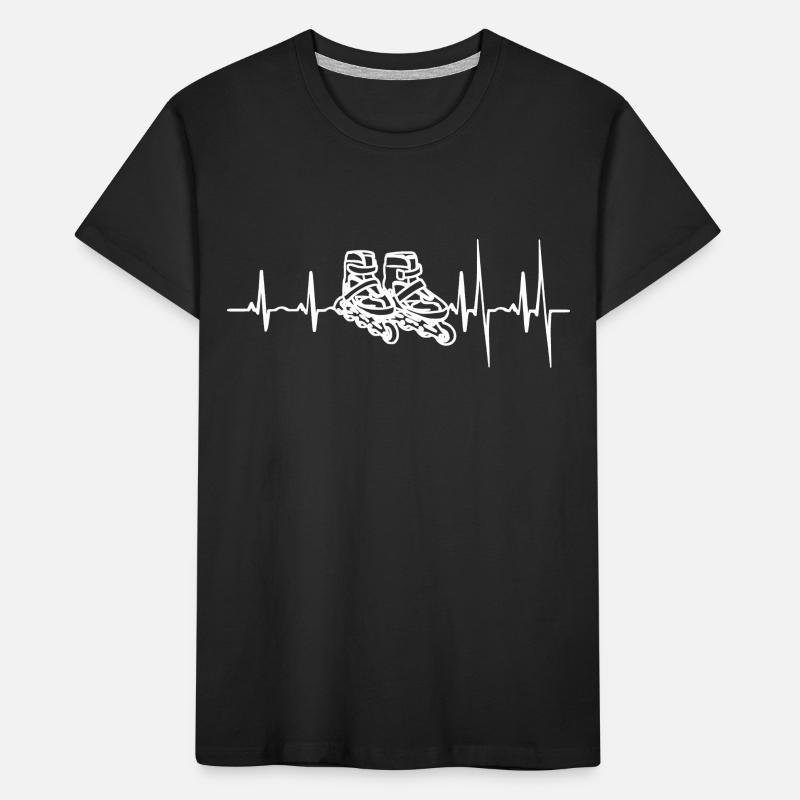 Rollschuhe Inline Skating Skater Roll Tee Gift Kinder Premium Bio T-Shirt