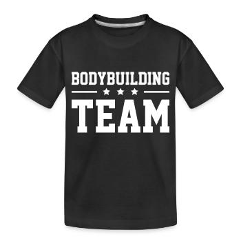 Équipe de musculation - T-shirt bio Premium Enfant - noir - Devant