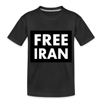 Free iran - T-shirt bio Premium Enfant - noir - Devant
