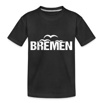 Bremen Möwen Hansestadt Bremen - Kinder Premium Bio T-Shirt - Schwarz - Vorne