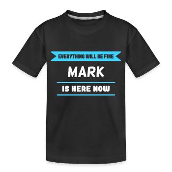 Mark Name Spruch für stolze Marken - Kinder Premium Bio T-Shirt - Schwarz - Vorne