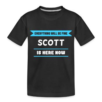 Scott Name Spruch für stolze Schotten - Kinder Premium Bio T-Shirt - Schwarz - Vorne