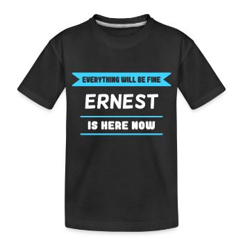 Ernest Name Spruch für stolze Ernests - Kinder Premium Bio T-Shirt - Schwarz - Vorne