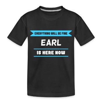 Earl Name Saying für stolze Grafen - Kinder Premium Bio T-Shirt - Schwarz - Vorne