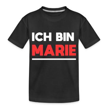 Marie Name Spruch für stolze Maries - Kinder Premium Bio T-Shirt - Schwarz - Vorne
