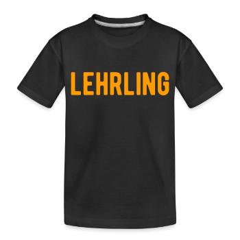 lehrling azubi - Kinder Premium Bio T-Shirt - Schwarz - Vorne