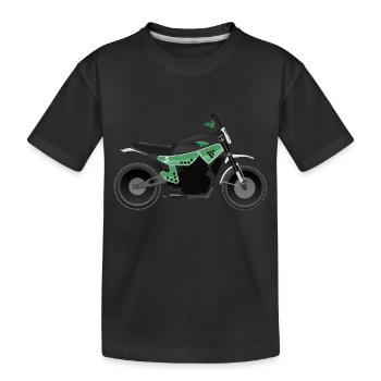 Moto dans un motif délicieux. - T-shirt bio Premium Enfant - noir - Devant