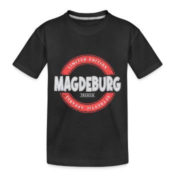 Magdebourg Allemagne Ville Skyline Home Love - T-shirt bio Premium Enfant - noir - Devant