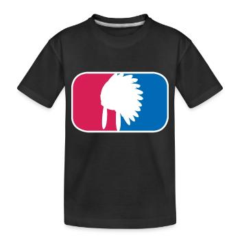 Indianer Häuptling Kopfschmuck lustige Geschenk - Kinder Premium Bio T-Shirt - Schwarz - Vorne