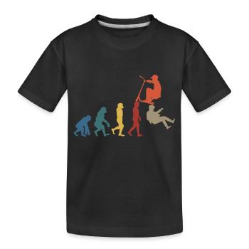 Scooter Evolution - Kinder Premium Bio T-Shirt - Schwarz - Vorne