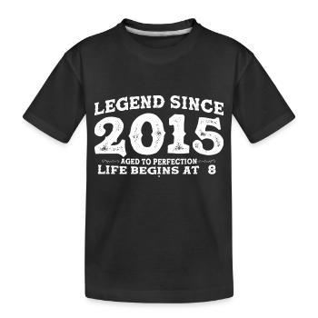 Legende seit 2015 8 Jahre der Perfektion - 8. Platz - Kinder Premium Bio T-Shirt - Schwarz - Vorne