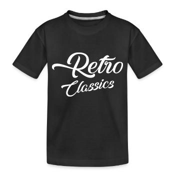 Retro Classics - Kids' Premium Organic T-Shirt - black - Front